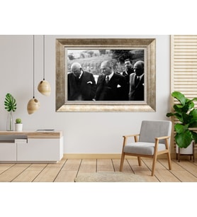 Gümüş Çerçeveli Atatürk Tablo a636