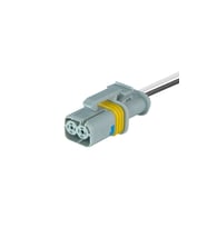 Universal Sinyal Soketi Gri 2 Pin Kablolu