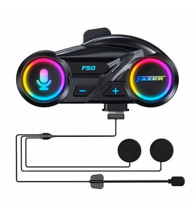 Motosiklet İntercom Seti Yeni Sürüm Bluetooth V6.0 Rgb Kask Kulaklık