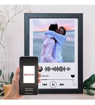 kişiye özel tasarım resim baskılı spotify çerçeve