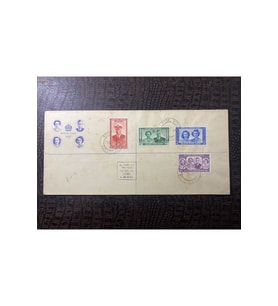 1947 Kraliyet Ziyareti İngiliz Sömürge Tam Seri Pulları ve Özel Gün Damgalı Royal Visit 1947 FDC