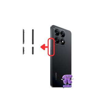 Xiaomi Mi 14T Açma Kapama Ve Yan Ses Tuşu Plastik Düğme 2406APNFAG Uyumlu