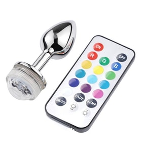 13 Farklı LED Işıklı Kumandalı Paslanmaz Su Geçirmez Plug