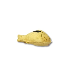 Peluş Balık Figürlü Kedi Oyuncağı Sarı