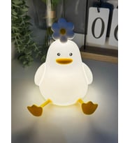 Armut Kuzu Ördek Panda Ampuller LED gece lambası sevimli silikon kısılabilir çocuk bebek renkli