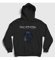 Presmono Unisex Siyah Ghost Oyun Phasmophobia Kapüşonlu Sweatshirt 502807tt