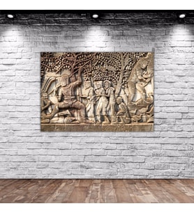 BK Home Duvar Oyma Tasarımlı Kanvas Tablo 70x100cm-6