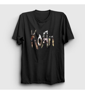 Presmono Unisex Siyah Logo V3 Korn T-Shirt 92683tt