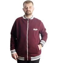 Mode XL Büyük Beden Erkek Kolej Mont Süper 22614 Mürdüm