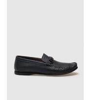 Hakiki Deri Lacivert Tokalı Erkek Loafer