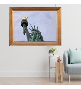 Altın Varaklı Çerçeveli Paspartulu  Tablo zv0803 (Gold)