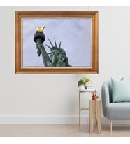 Altın Varaklı Çerçeveli Paspartulu  Tablo zv0803 (Gold)