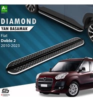 Fiat Doblo 2 Uzun Şase Diamond Krom Yan Basamak 223 Cm 2010-2023 A+ Kalite