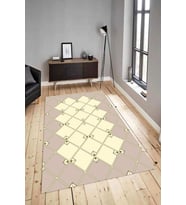 Dijital Baskılı Yıkanabilir Kaymaz Modern Renkli Salon Halısı Mutfak Halısı Yolluk ND-HY-1007 (Çok Renkli)