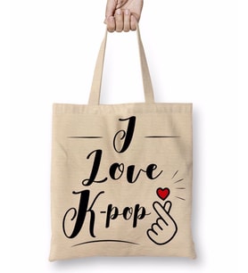 Seni Seviyorum Kpop Bts Exo I Love Kpop Bez Çanta Uzun Saplı