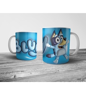 Pixxa Bluey Optik İllüzyonlu Kupa Bardak Model 2