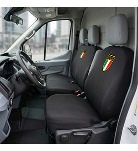 Ford Transit Siyah Penye Oto Koltuk Kılıfı - ITALIA Baskılı