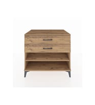 Kronos Şifonyer Tek Raflı 2 Çekmeceli 88x59x80 Çam-Çam