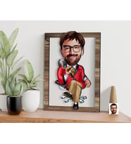 BK Gift Kişiye Özel Patron Karikatürlü 3D Ahşap Tablo, Sevgiliye Hediye, Arkadaşa Hediye, Yıl Dönümü Hediyesi, Doğum Günü Hediyesi-3
