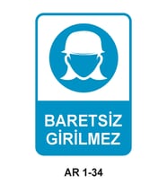 İŞ GÜVENLİĞİ UYARI LEVHASI 1 ADET PVC 21 X 29CM