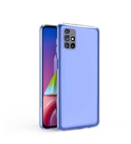 Galaxy M31S Kılıf İnce ve Esnek Şeffaf Süper Silikon (Renksiz)