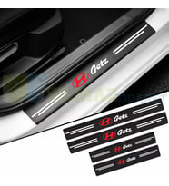 Hyundai Getz Karbon Kapı Eşiği Koruma Araba Etiket Oto Sticker Yapıştırma 4 Parça