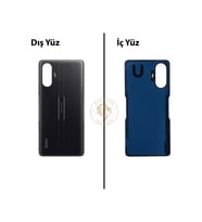 Yapıştırıcı Redmi K40 Gaming Siyah Yapıştırıcı Arka Pil Kapağı + Yapıştırıcı ve Vida Seti