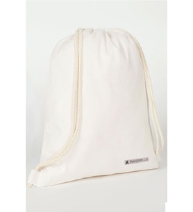 Rakerplus Krem 35x40 cm Unisex Ham Bez Büzgülü Sırt Ayakkabı Çantası