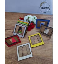 10 Adet Renkli Mini Ahşap Fotoğraf Çerçevesi – Bebek, Sevgili ve Anı Dekoratif Set (Çok Renkli)