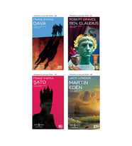 Ben, Claudius + Dava + Şato + Martin Eden- 4 Kitap Set - Iş Bankası Özel Set Ben, Claudius Kitabı