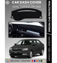 SKODA RAPİD (2013-2017) Torpido Örtüsü Ön Göğüs Halı Torpido Koruma Tam Uyum Kaymaz UV Koruma