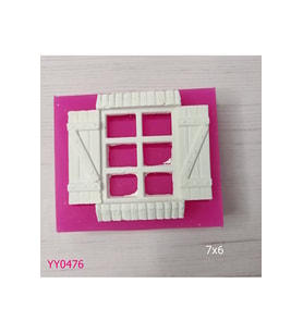 YY0476 Minyatür Tahta Kapaklı Pencere Silikon Kalıp