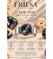 Sertifikalı Doğal Siyah Beyaz Akik Taşı Ayarlanabilir El İşçiliği Gümüş Renk Yüzük İkizler Boğa Başak