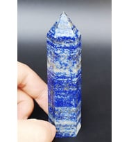 Sertifikalı 1.kalite Doğal Lapis Lazuli Taşı Piramit Kazık Obelisk Parça (Çok Renkli)