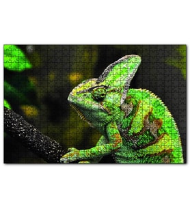 Cakapuzzle  Bukelemun Yeşil 120 Parça Puzzle Yapboz MDF (Ahşap)
