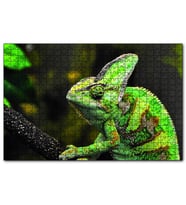 Cakapuzzle  Bukelemun Yeşil 120 Parça Puzzle Yapboz MDF (Ahşap)