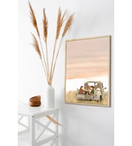 Çerçeveli Tablo Modern Sanatsal  Dekorasyon Ev Dekoru Tekli Çerçeve ÖZC-391 (Natural)