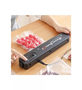 Vacuum Sealer Ev Tipi Vakumlama ve Yapıştırma Makinesi + 10 Adet Vakum Poşeti GO-53-vice 00099
