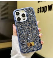 İphone 16 Pro İle Uyumlu İnce Parlak Taşlı Premium Sw Telefon Kılıfı