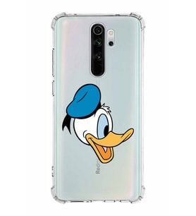 Xiaomi Redmi Note 8 Pro Köşe Korumalı Antişok Kapak Donald Duck Tasarımlı Şeffaf  Kılıf