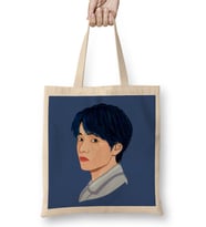 Kpop Taehyung Bts Bez Çanta Uzun Saplı