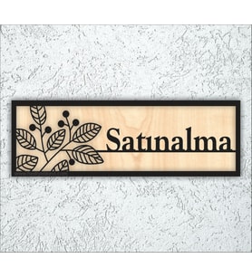 10x20 cm Satınalma Yazılı Yönlendirme Levhası