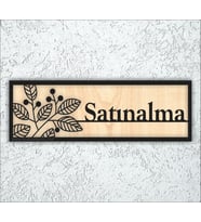 10x20 cm Satınalma Yazılı Yönlendirme Levhası