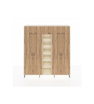 Hyperion Dolap 12 Raflı 9 Kapaklı 2 Askılı 220x44x243 Aytaşı-Çam/Aytaşı