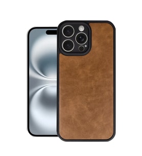 Apple iPhone 16 Pro Kılıf Aras Deri Kapak - Taba