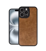 Apple iPhone 16 Pro Kılıf Aras Deri Kapak - Taba