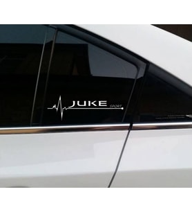Juke Yan Cam Sticker Oto Kapı Çıkartma Tuning oto 20 cm x 7 cm yazı 307