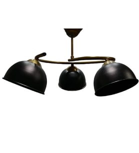 MYLİGHTS  MAT ALTIN SİYAH  BAŞLIKLI ÜÇLÜ METAL AVİZE