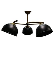 MYLİGHTS  MAT ALTIN SİYAH  BAŞLIKLI ÜÇLÜ METAL AVİZE