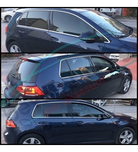 Volkswagen Golf 7 Cam Çıtası Komple Kromu Nikelajı 2013 Sonrası
